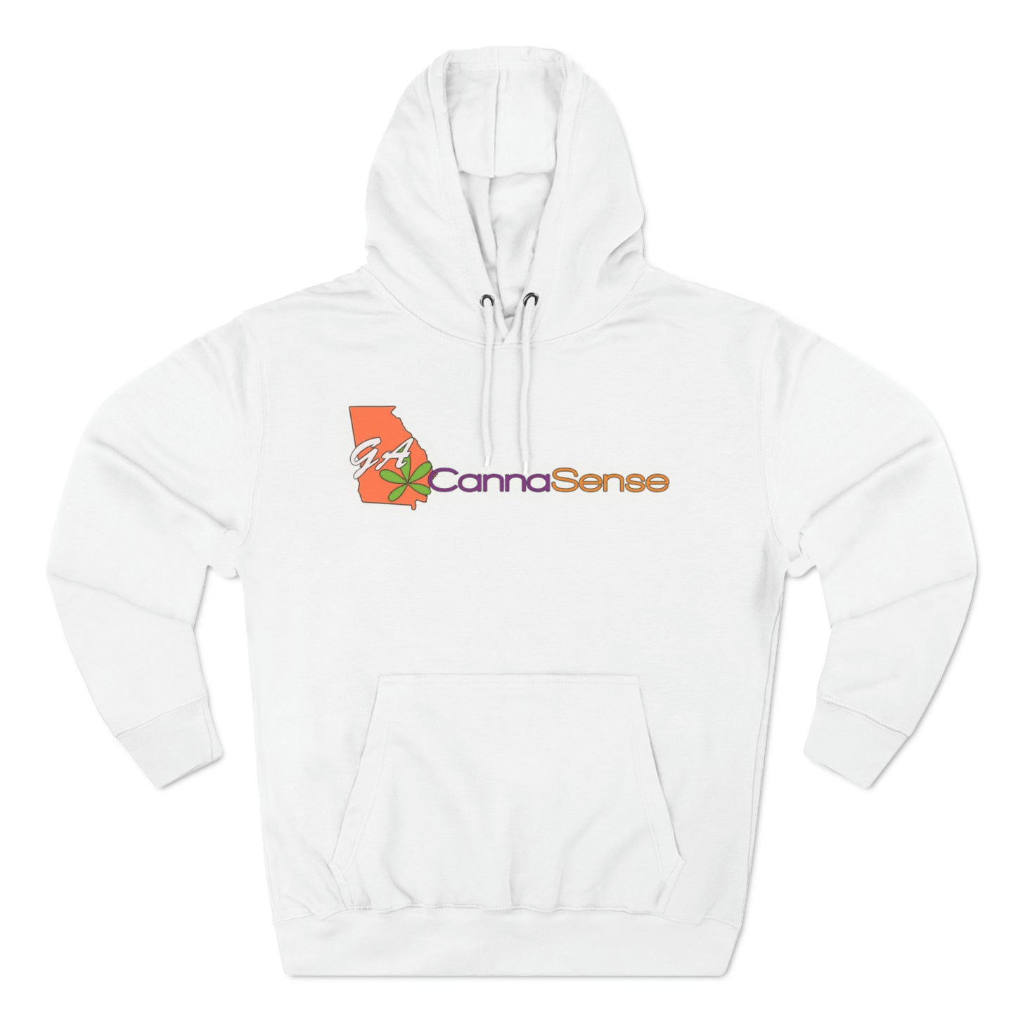 Ga CannaSense -Three-Panel Fleece Hoodie-