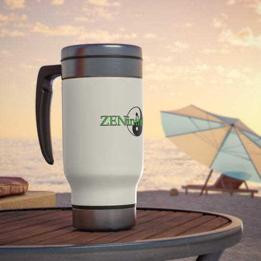 ZENintheCAR Stainless Steel Travel Mug with Handle, 14oz