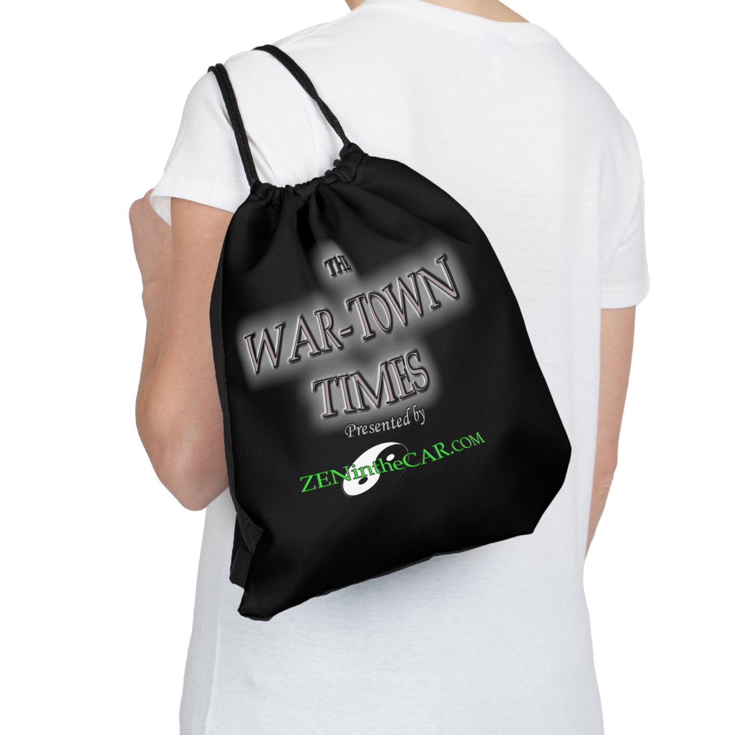 WAR-TOWN TIMES -Outdoor Drawstring Bag-