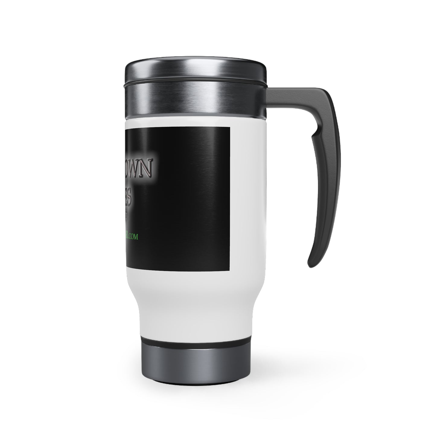 WAR-TOWN TIMES -Stainless Steel Travel Mug with Handle, 14oz-